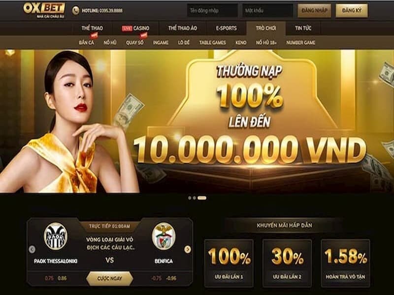 Chương trình khuyến mãi khủng mãi ngày tại nhà cái OXBET