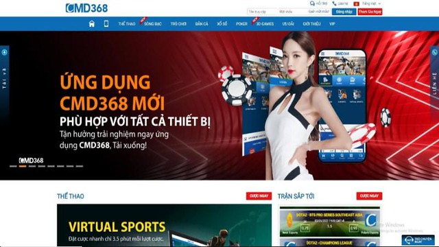 Cách đăng ký/đăng nhập nhà cái CMD368