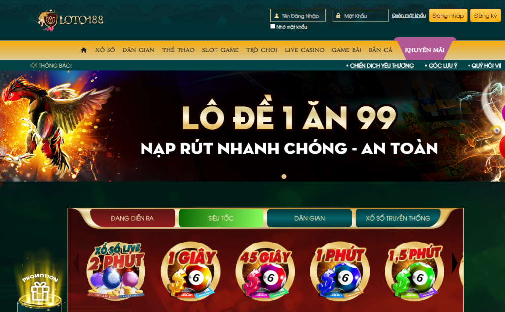 Giới thiệu tổng quan nhà cái uy tín Loto188