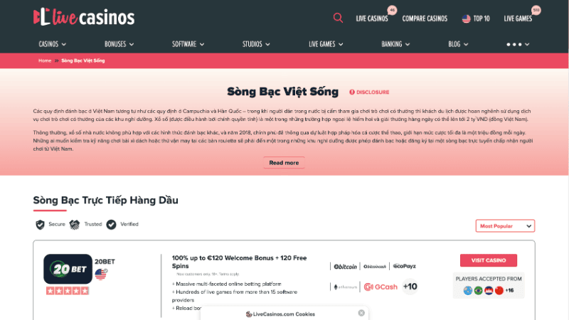 Giới thiệu tổng quan nhà cái uy tín Live Casino