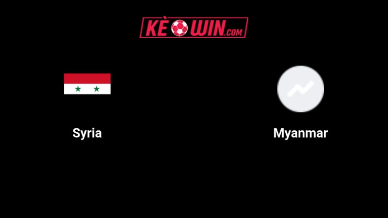 Myanmar vs Syria – Kèo bóng đá 17h30 14/10/2025 – Vòng loại Asian Cup 2027